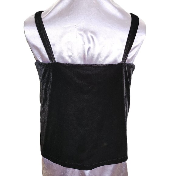 *New Low Price!** Black Velvet Stretch Tank Top - Picture 4 of 9